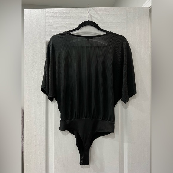 Black Bodysuit Blouse - Picture 2 of 3